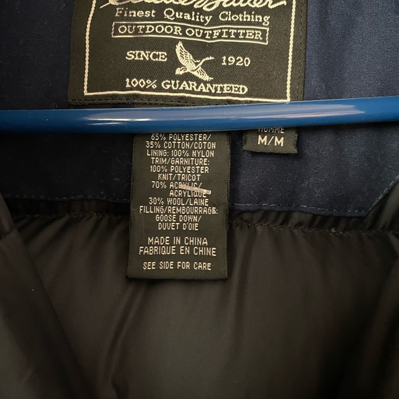 Eddie Bauer Men’s Winter Jacket Goose Down Filled Size Med ❄️🌬🌨 - Picture 5 of 11